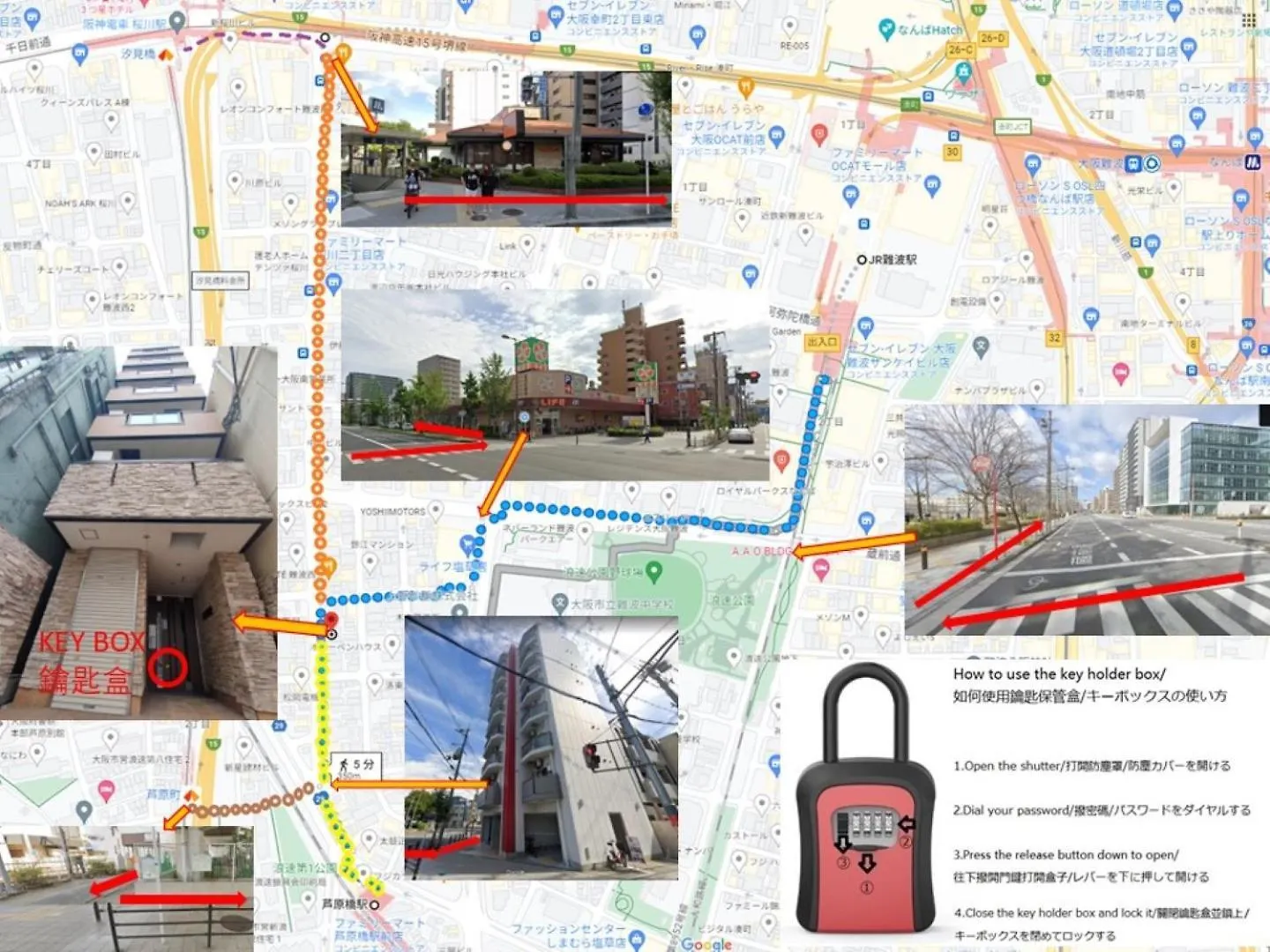 شقة Close To Jr Nanba Station/Airport Bus Terminal/1 Room/Floor/Elevator أوساكا اليابان